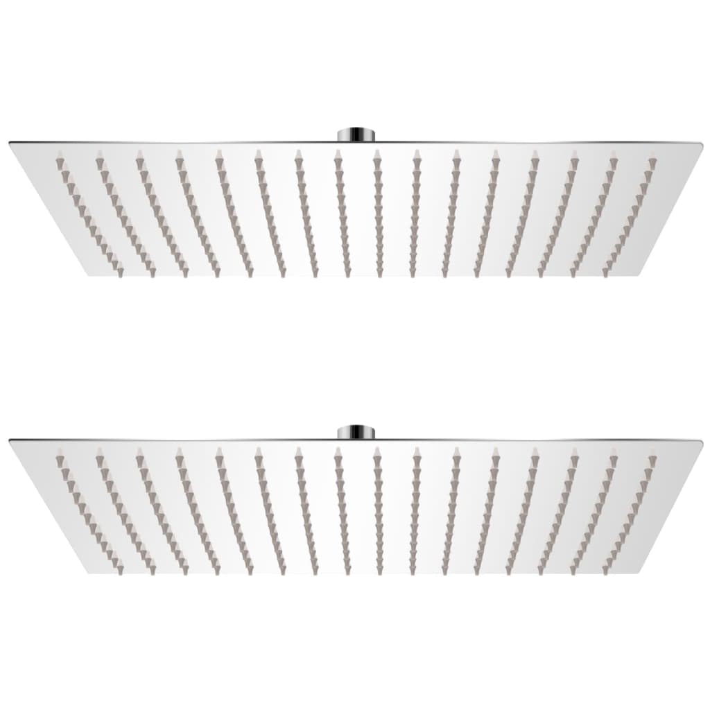 Rain shower heads, 2 pcs., 30x40 cm, stainless steel