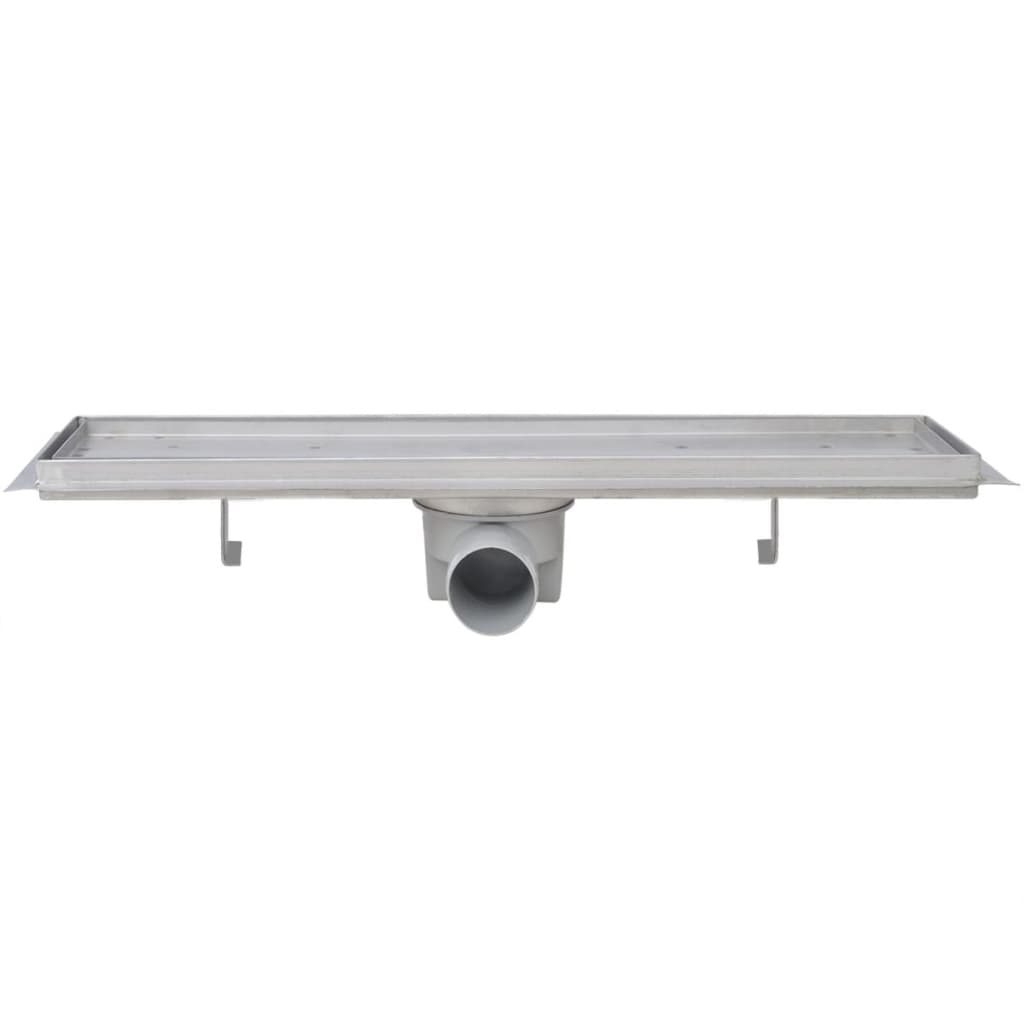 Garenās dušas teknes, 2 gab., 530x140mm, nerūsējošais tērauds