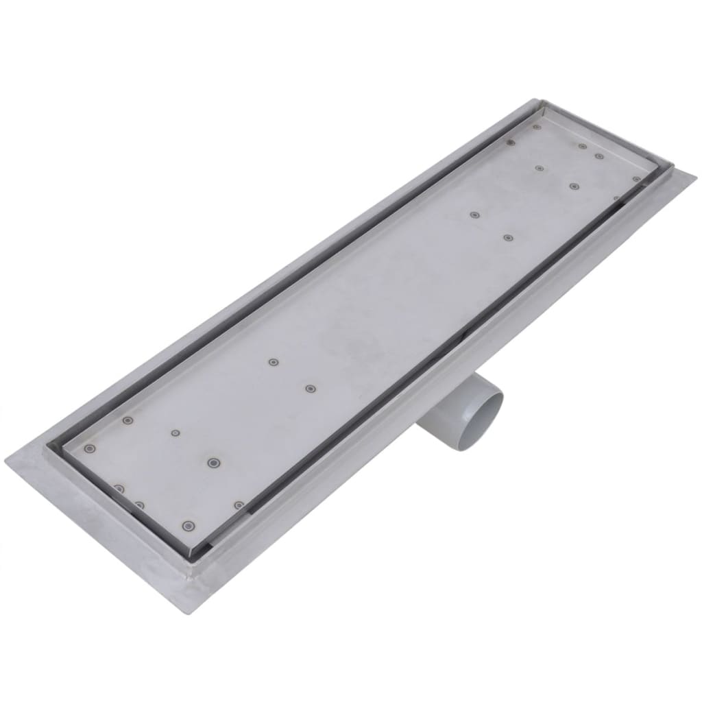 Garenās dušas teknes, 2 gab., 530x140mm, nerūsējošais tērauds