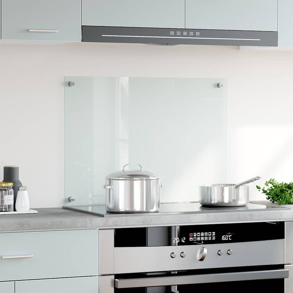 Kitchen splashback, transparent, 70x50 cm, tempered glass