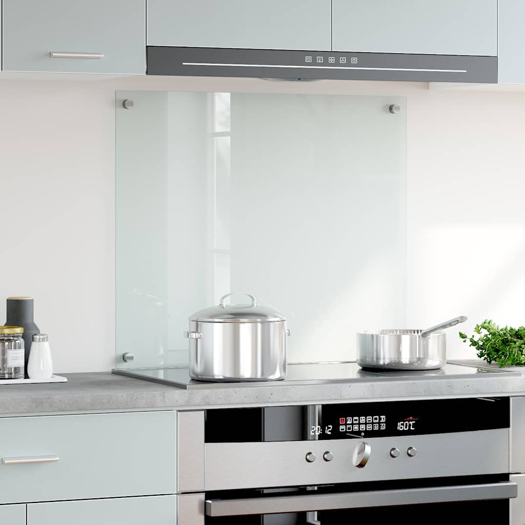 Kitchen splashback, transparent, 70x60 cm, tempered glass