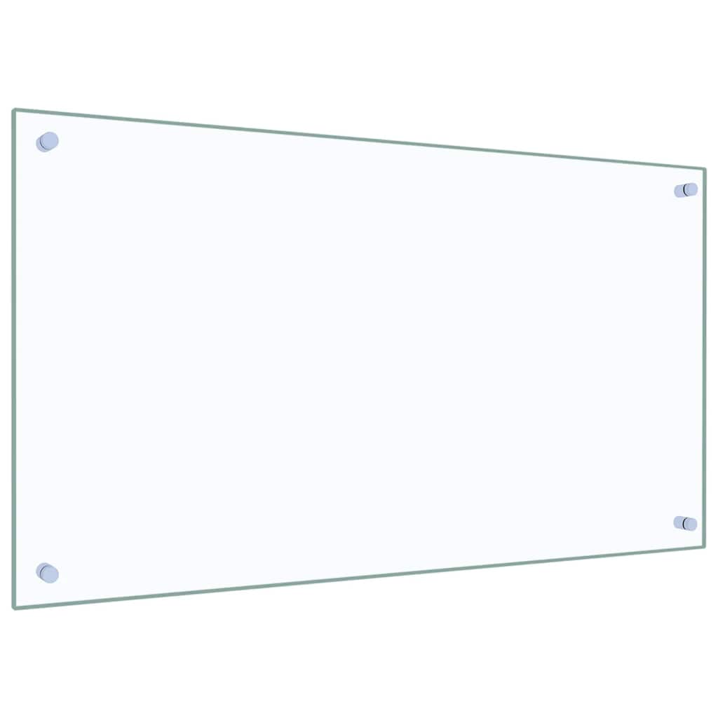 Kitchen splashback, transparent, 90x50 cm, tempered glass