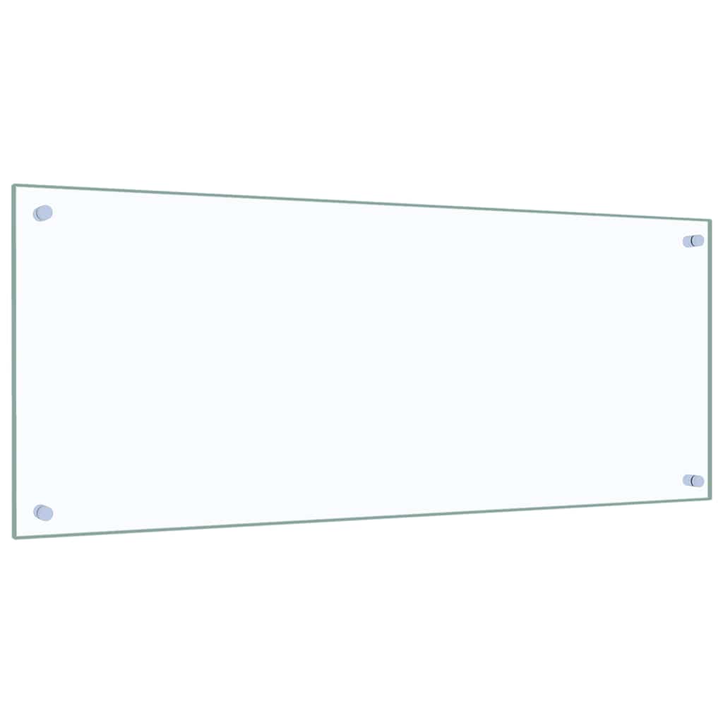 Kitchen splashback, transparent, 100x40 cm, tempered glass