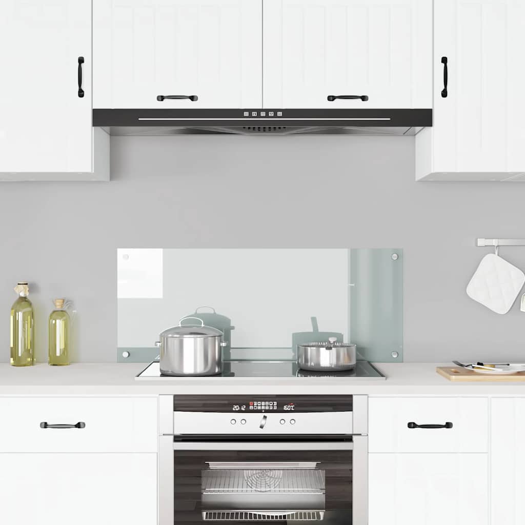 Kitchen splashback, transparent, 100x40 cm, tempered glass