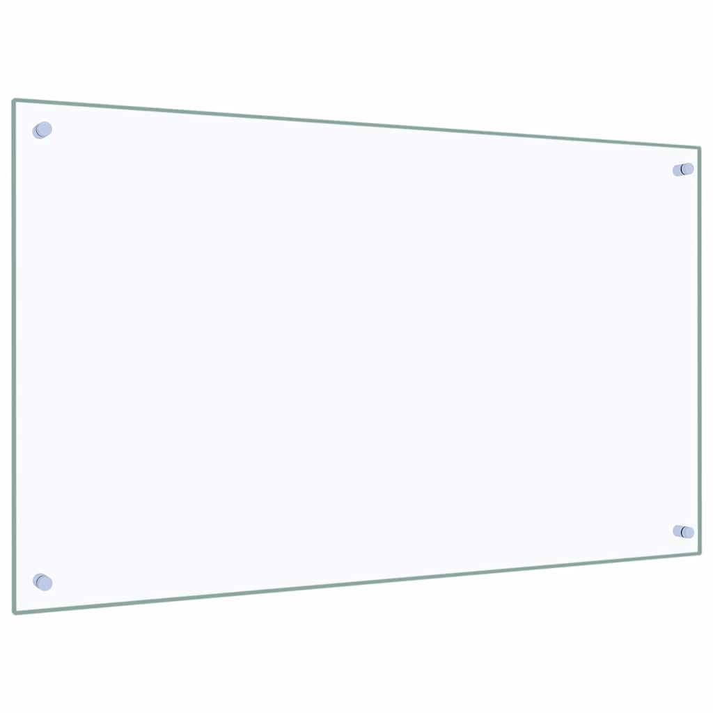 Kitchen splashback, transparent, 100x60 cm, tempered glass