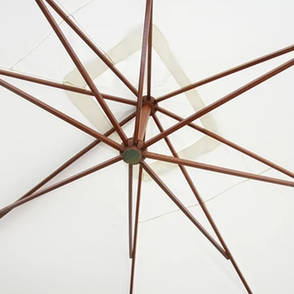 Dārza saulessargs ABRAM, balts, 3x4m