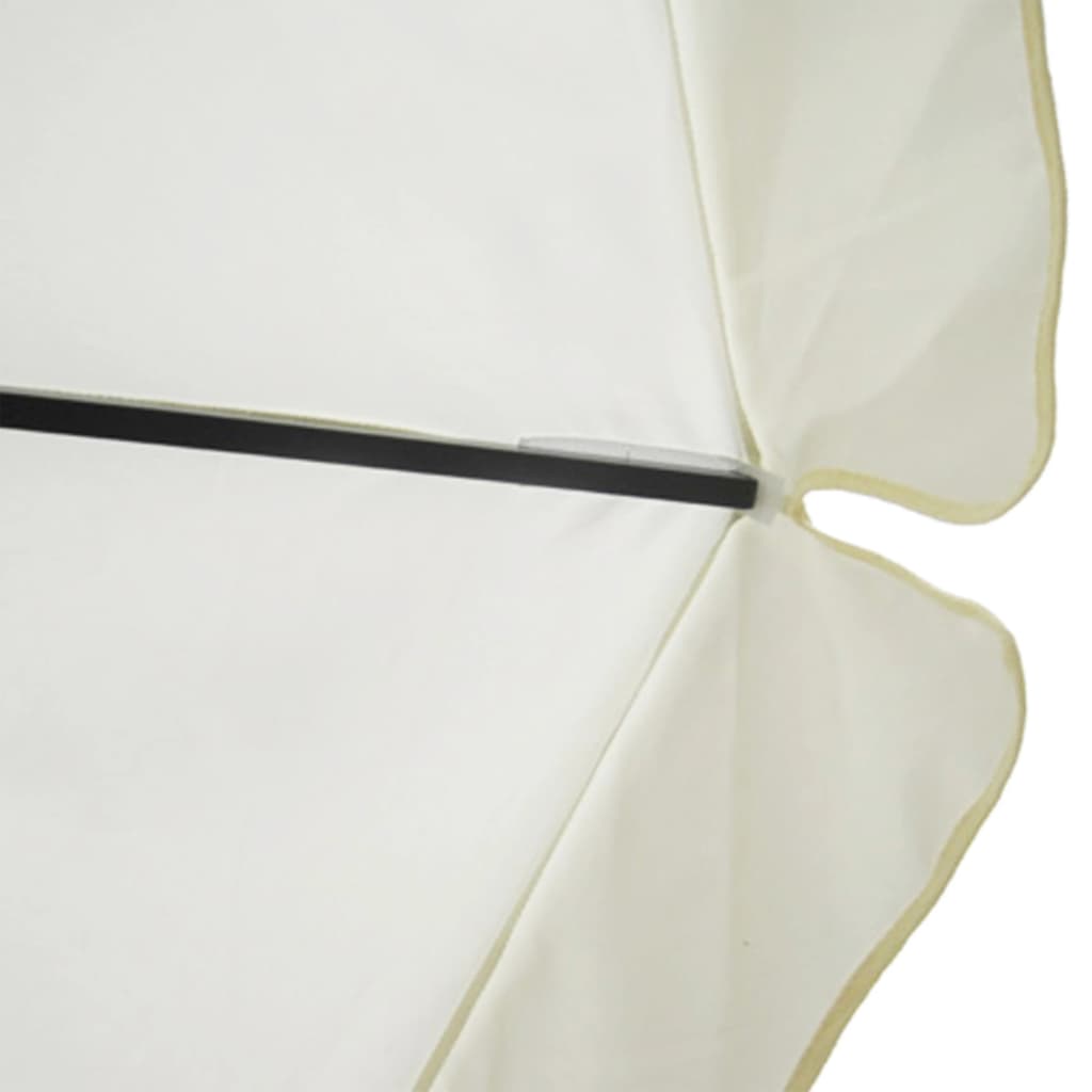 Skėtis nuo saulės, baltos spalvos, 500cm, aliuminis