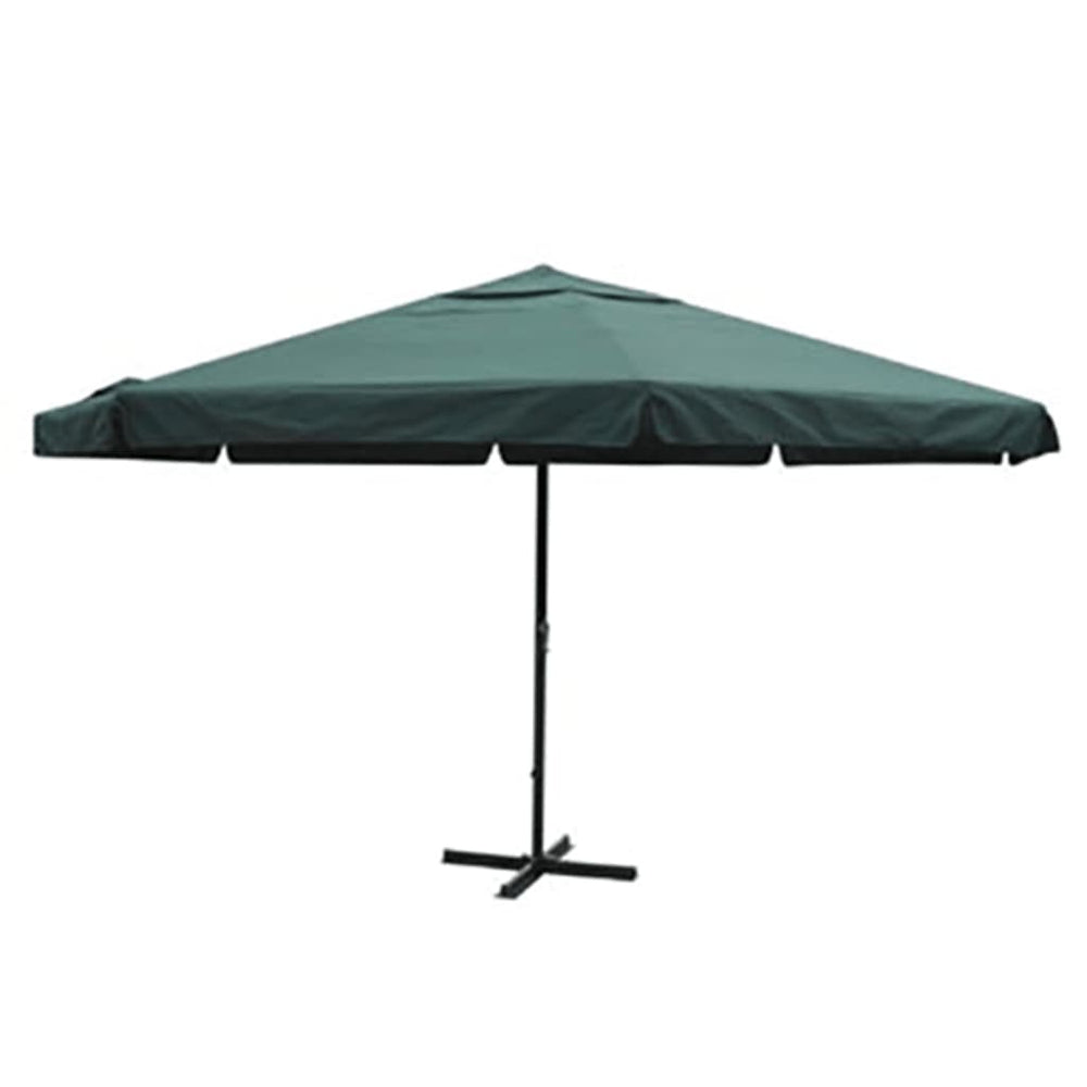 Sunshade, green, 500cm, aluminum