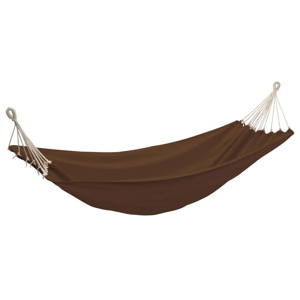 Foldable hammock, for 2 people, brown, 360x150cm