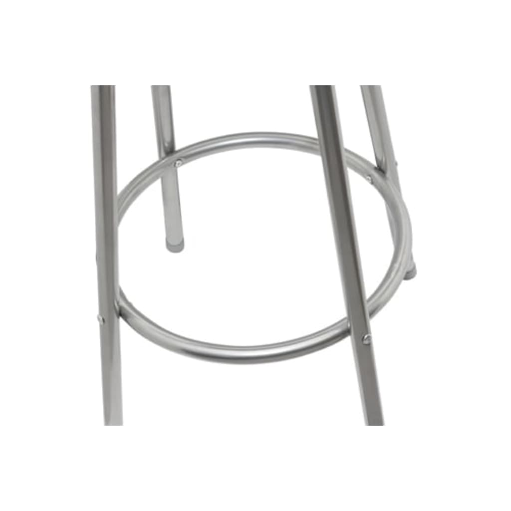 Bar stools, 2 pcs, black, artificial leather
