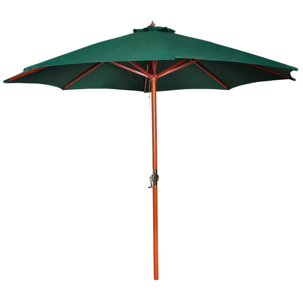 Skėtis nuo saulės, žalios spalvos, 258cm