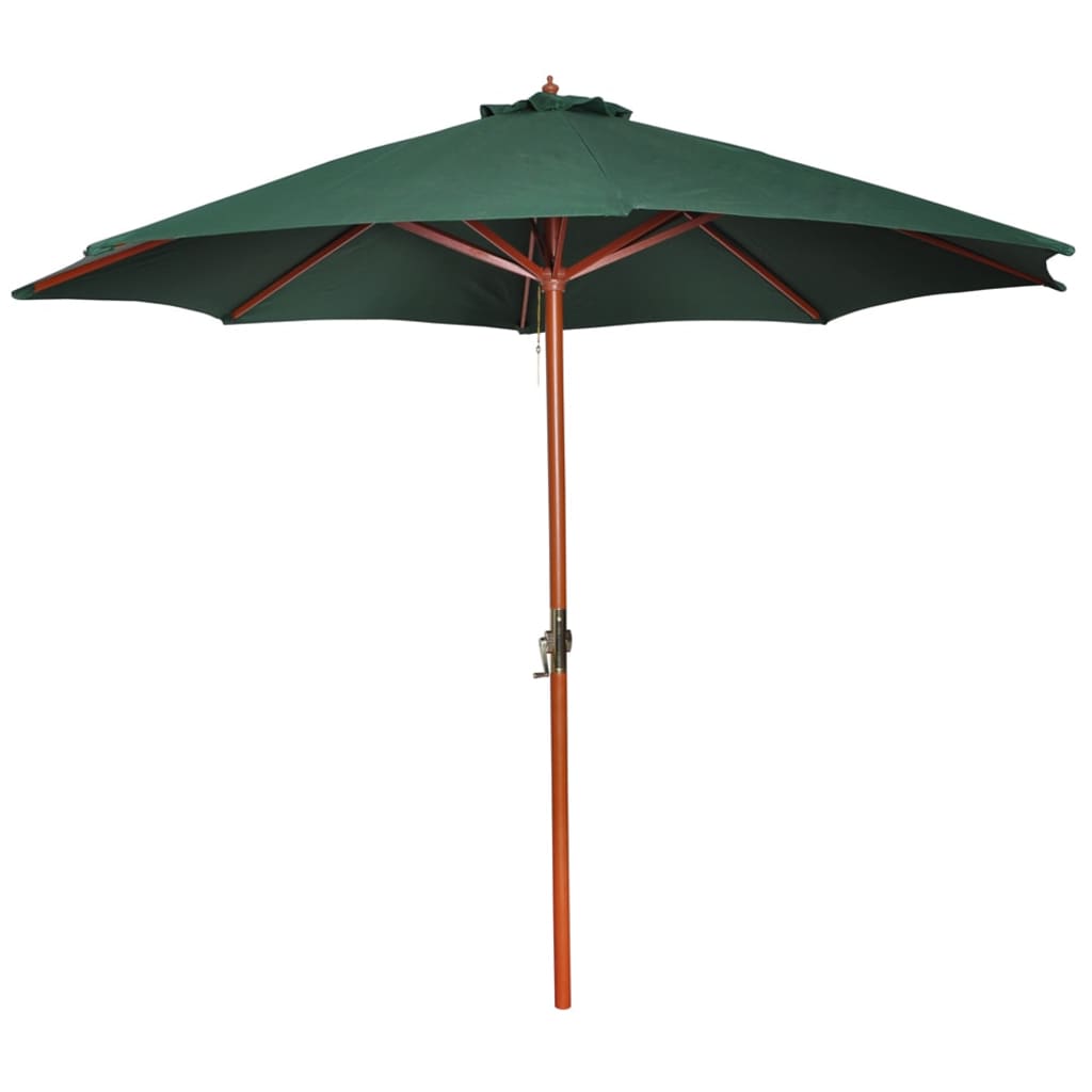 Skėtis nuo saulės, žalios spalvos, 258cm