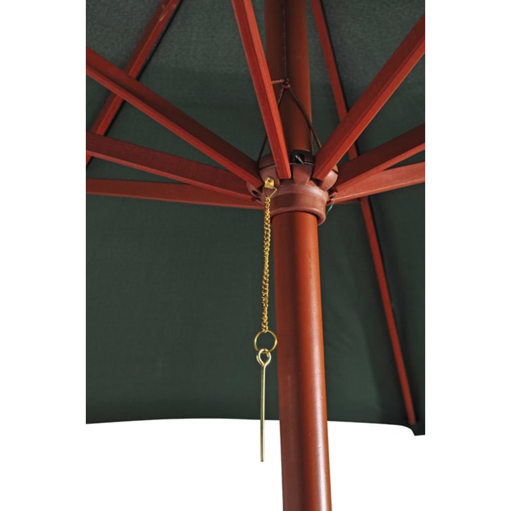 Skėtis nuo saulės, žalios spalvos, 258cm
