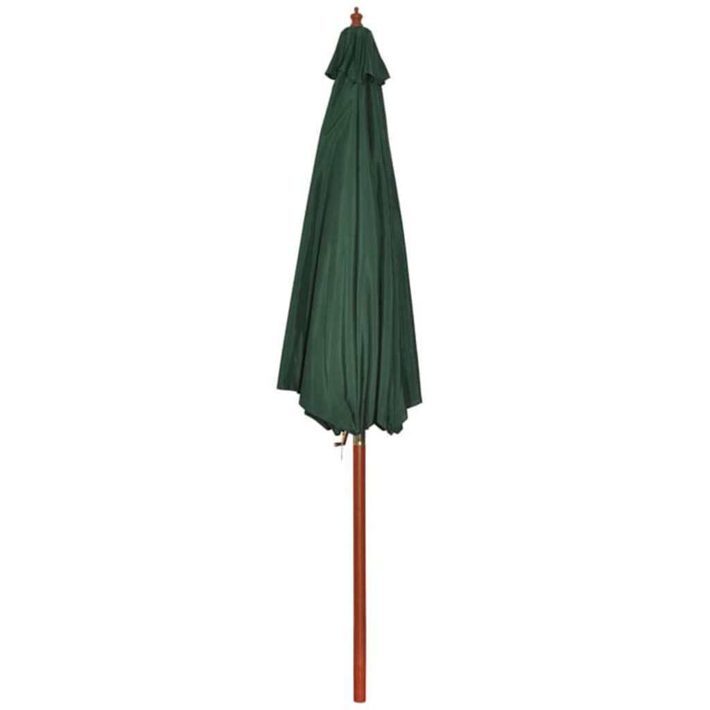Skėtis nuo saulės, žalios spalvos, 258cm