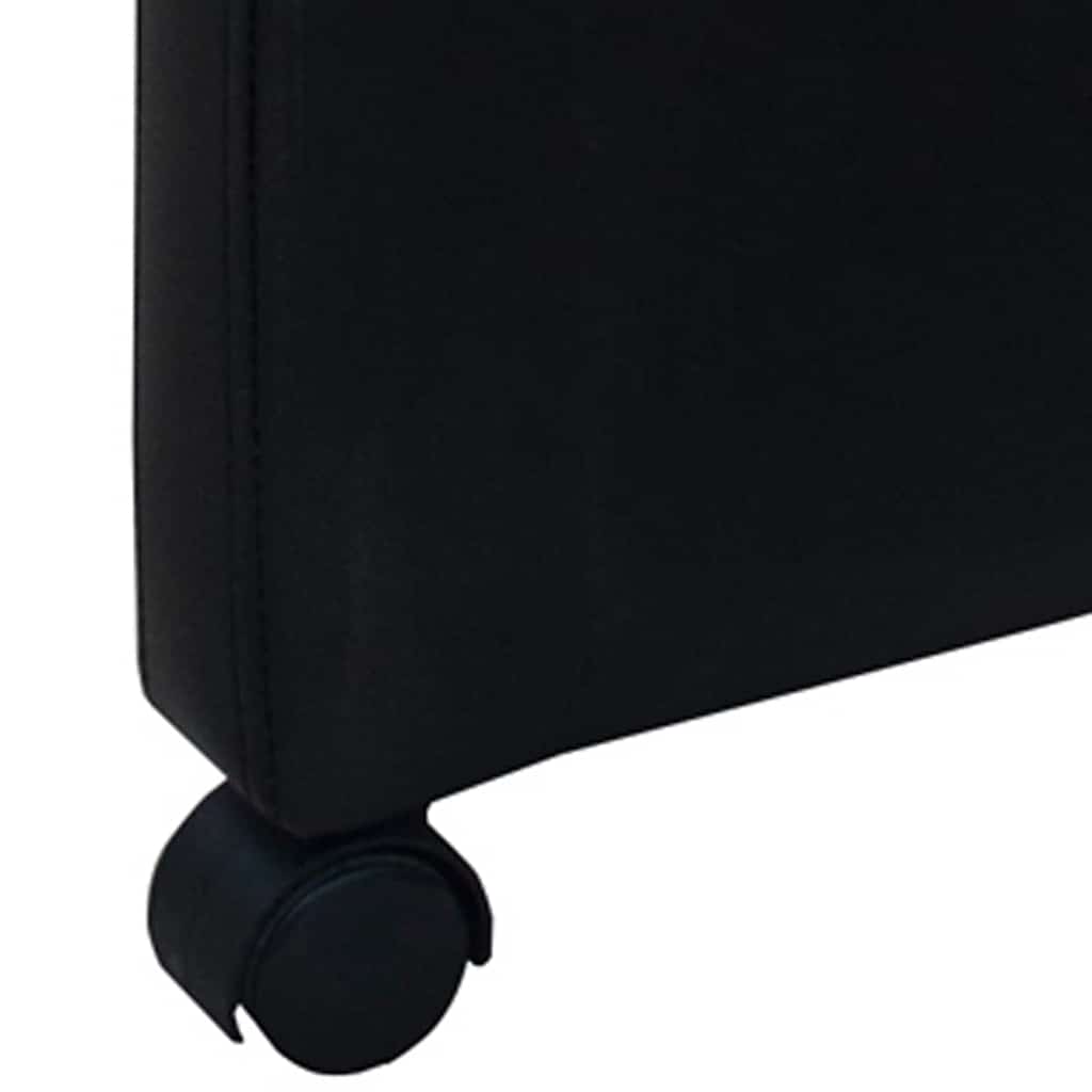 Dining Chairs, 4 pcs, black, artificial leather