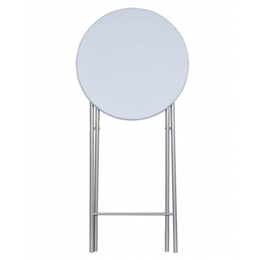 Bar tables, 4 pcs., with MDF top, white