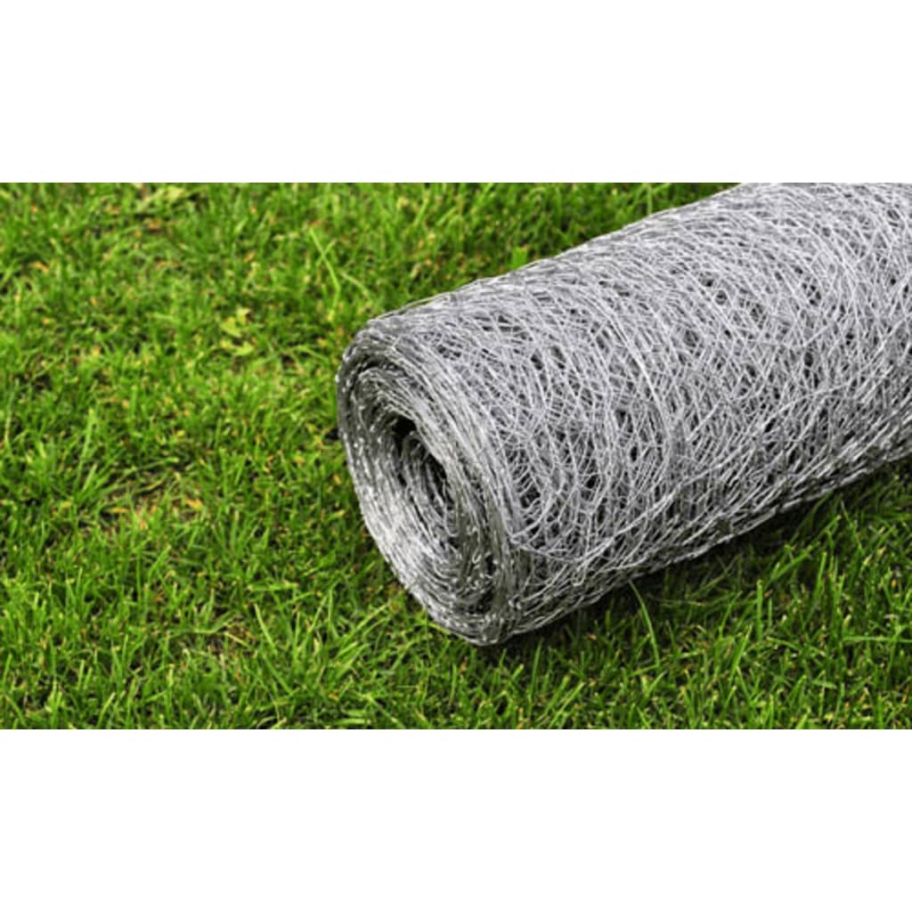 Tinklinė tvora, sidabrinė, 1x25m, galvanizuotas plienas