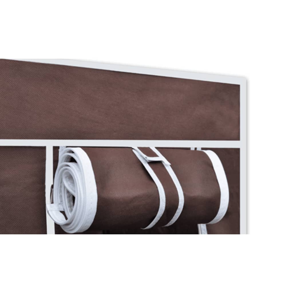 Fabric wardrobe, brown