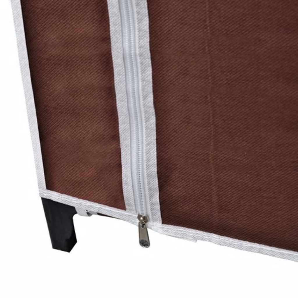 Fabric wardrobe, brown
