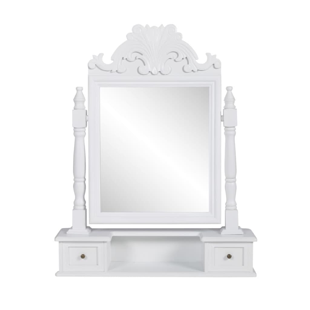 Dressing table with a revolving mirror, MDF