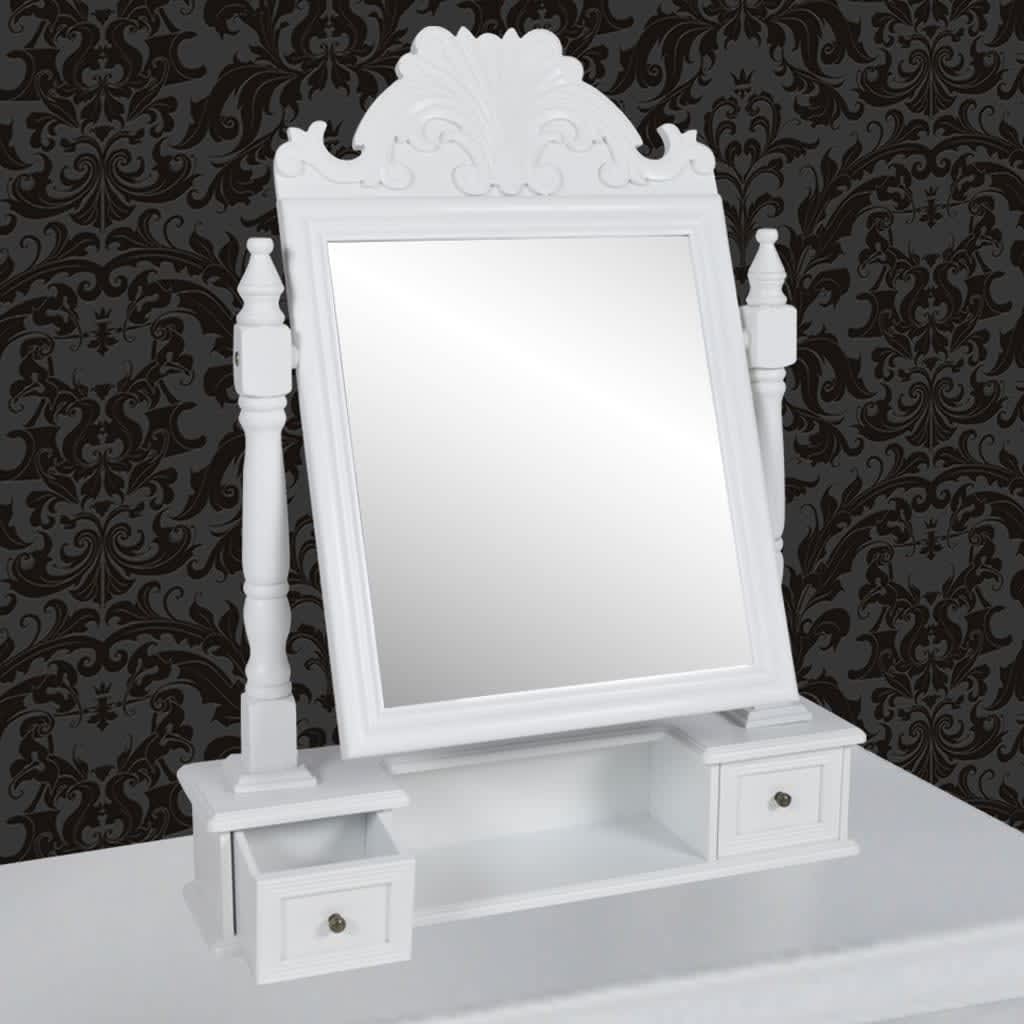 Dressing table with a revolving mirror, MDF