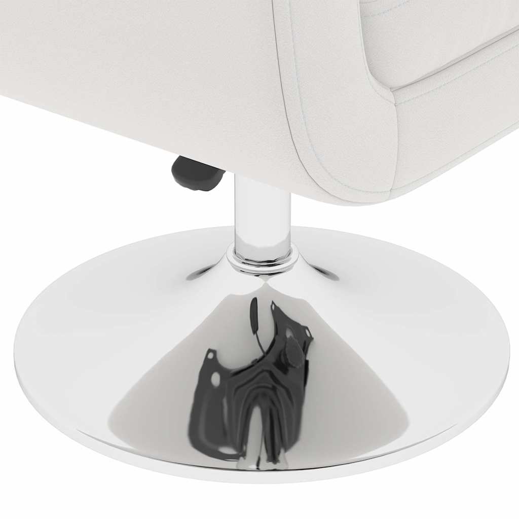 Bar stool, white, faux leather