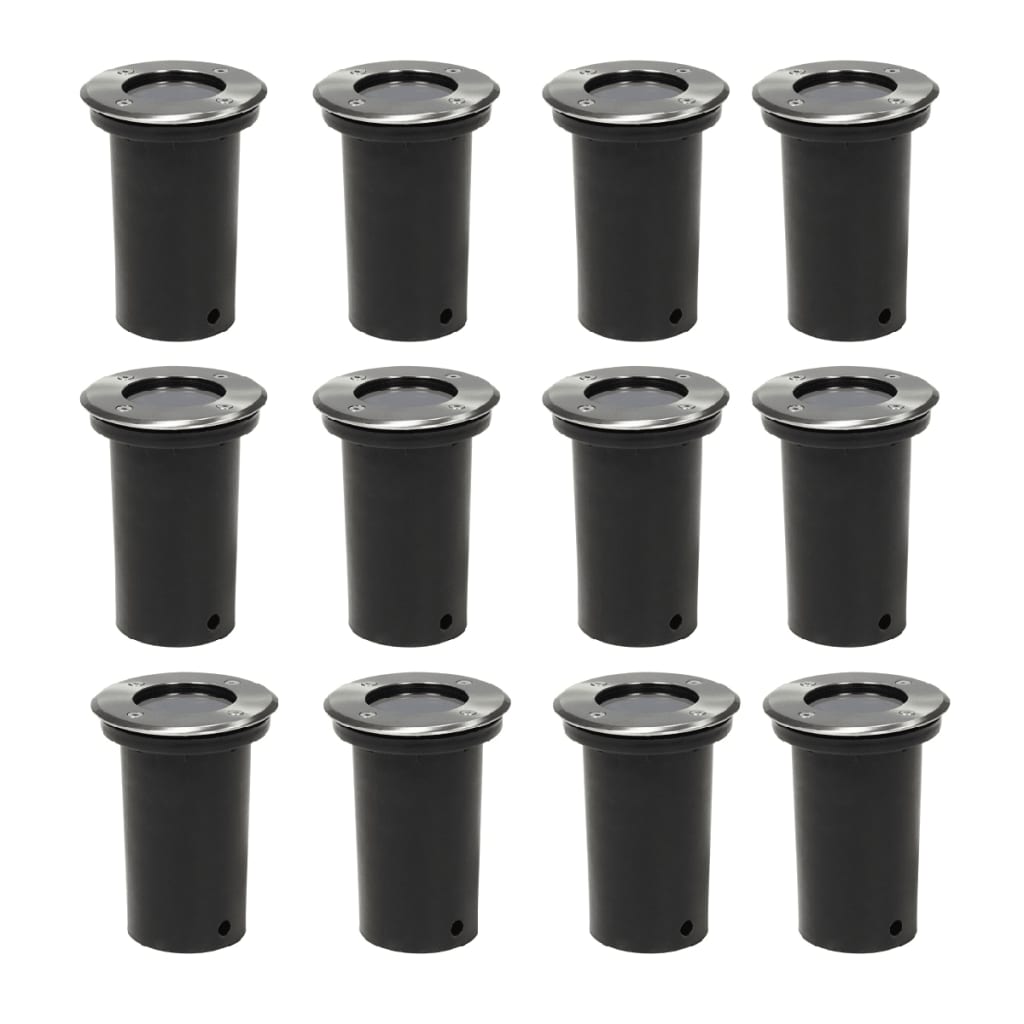 Outdoor lights for paving, 12 pcs., round