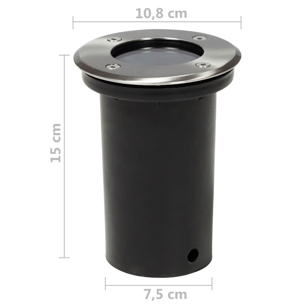 Outdoor lights for paving, 12 pcs., round