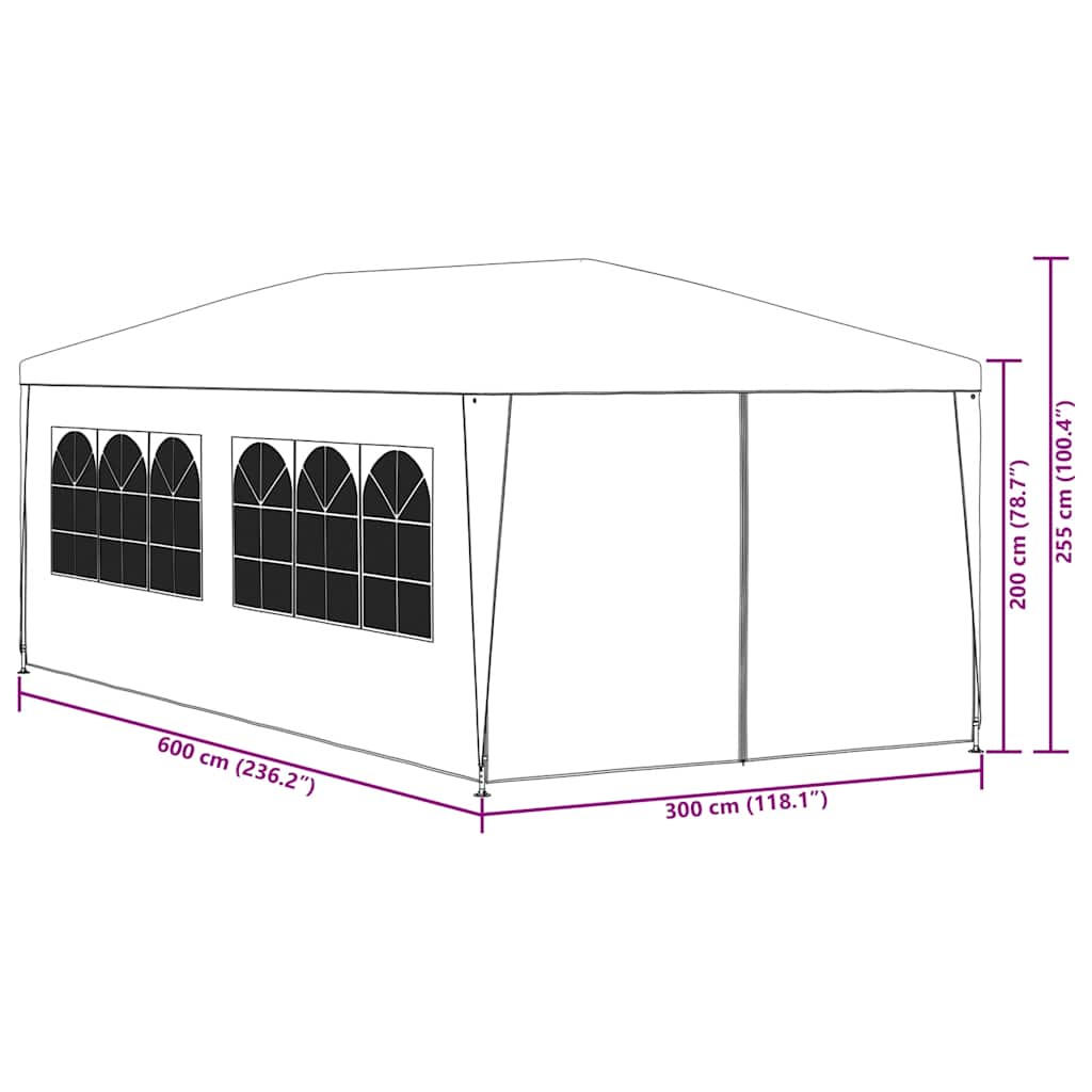 Event Tent ALPINE, white, 3x6m