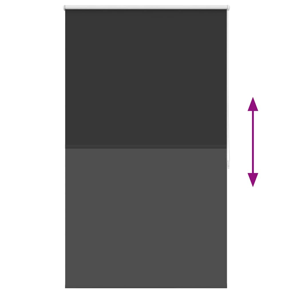 Blackout roller blind, 104.4x175 cm, fabric width 100 cm, black