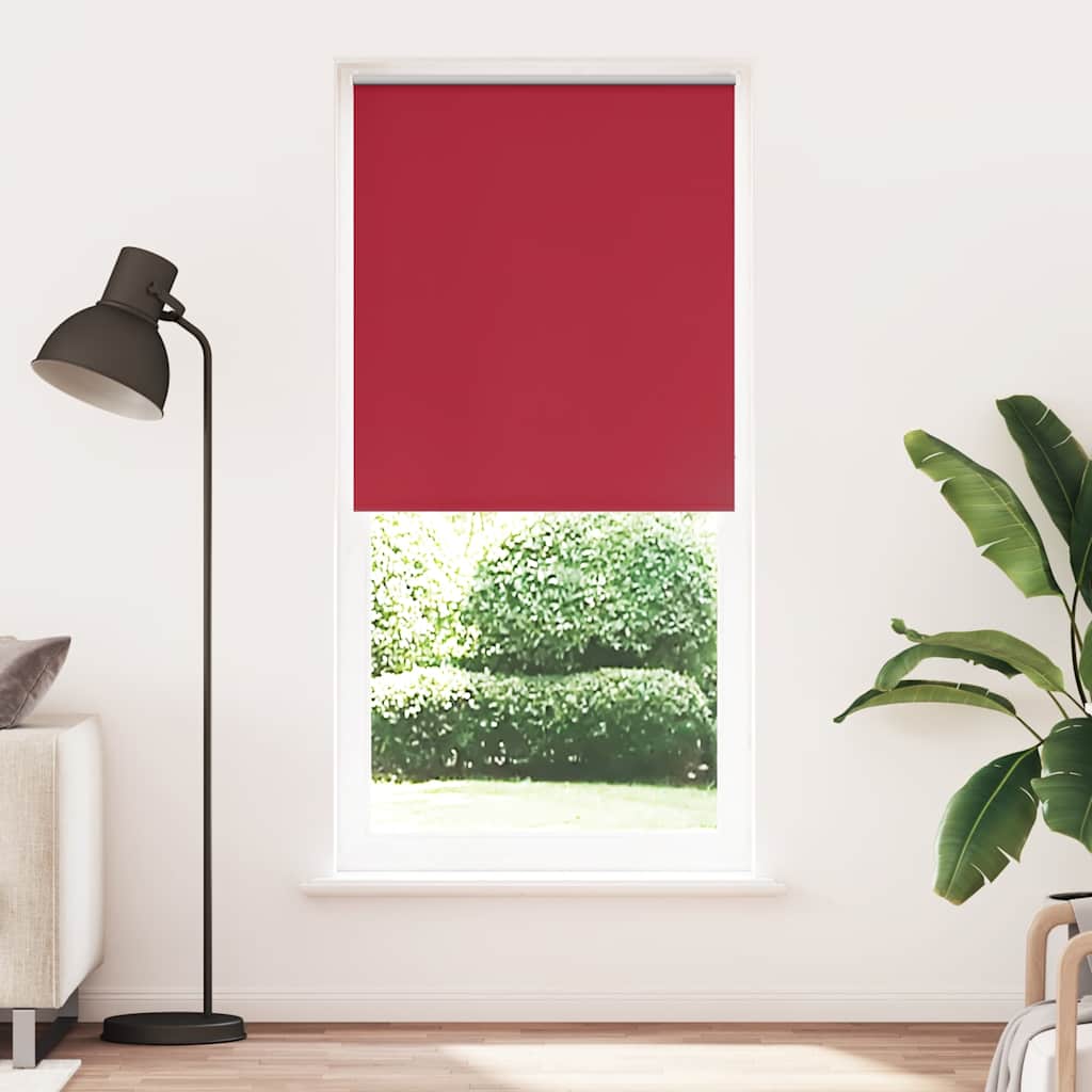 Rulons ar aptumšojošiem aizkariem, 104,4x230 cm, audums, platums 100 cm, sarkans