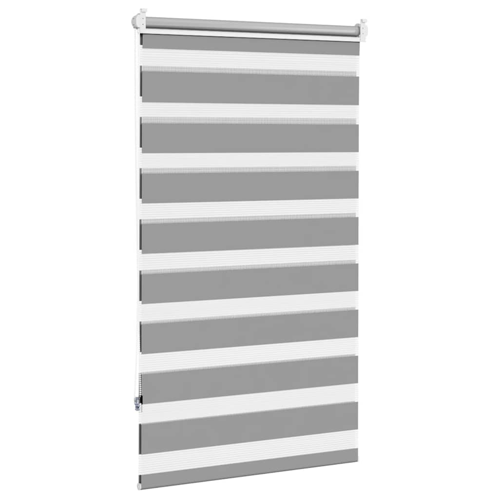 Zebra žaliuzė, 90,9x150 cm, audinys, plotis 86,7 cm, pilka