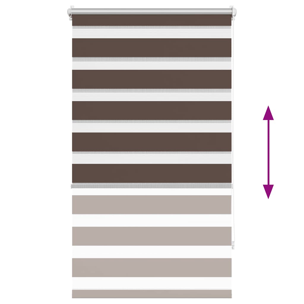 Day-night blind, 90.9x150 cm, fabric, width 86.7 cm, coffee color