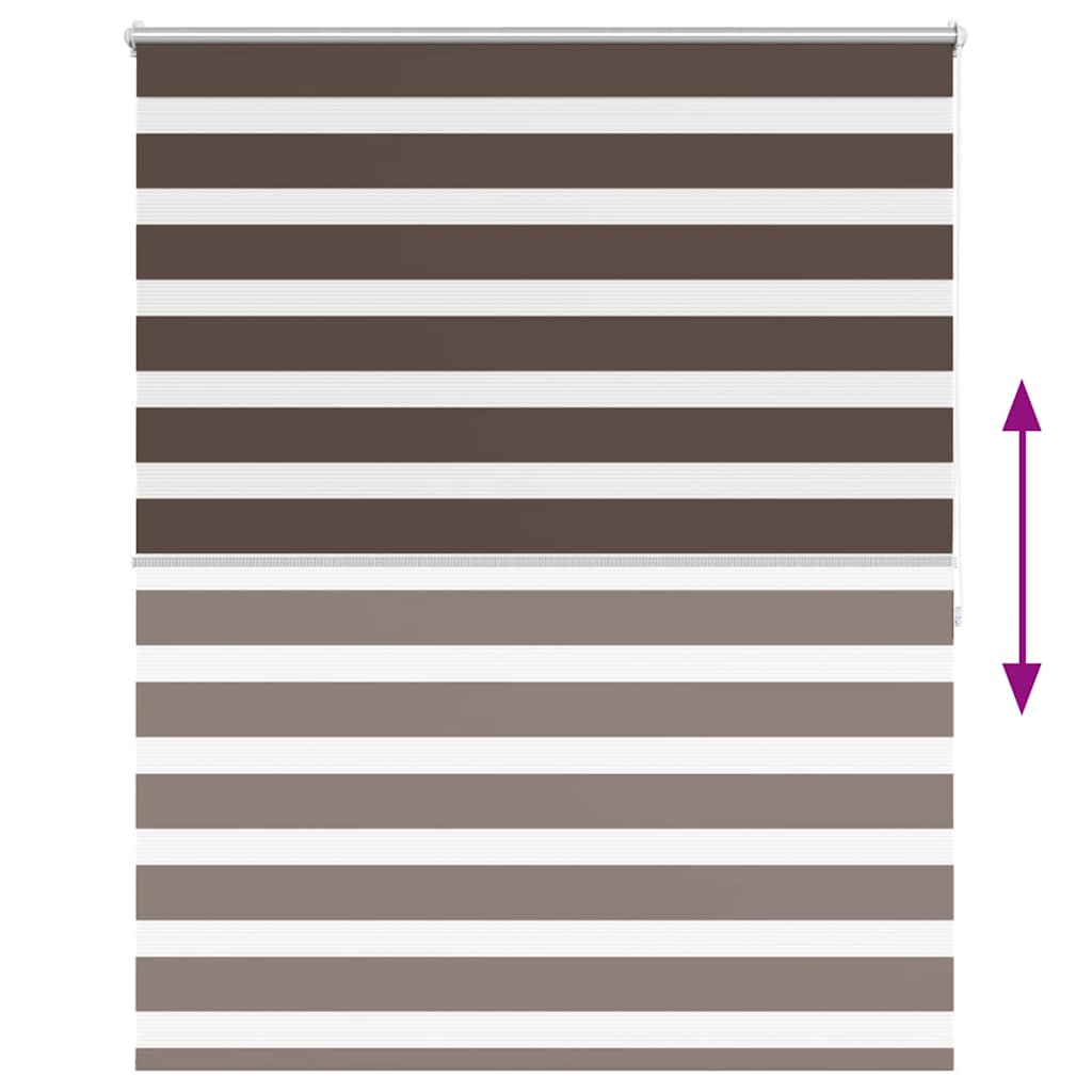 Day and Night Blind, Roller Blind 120 x 175 cm, Coffee Colour