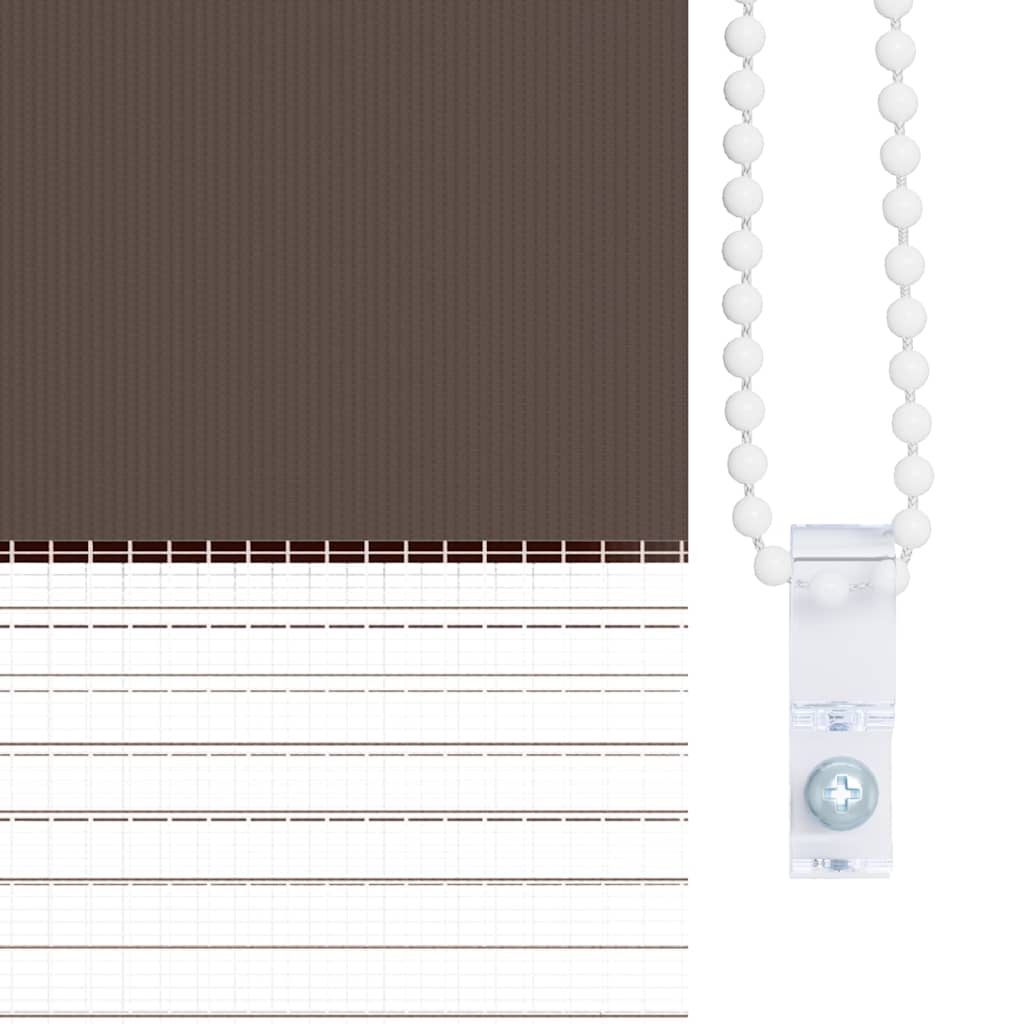 Day and Night Blind, Roller Blind 120 x 175 cm, Coffee Colour