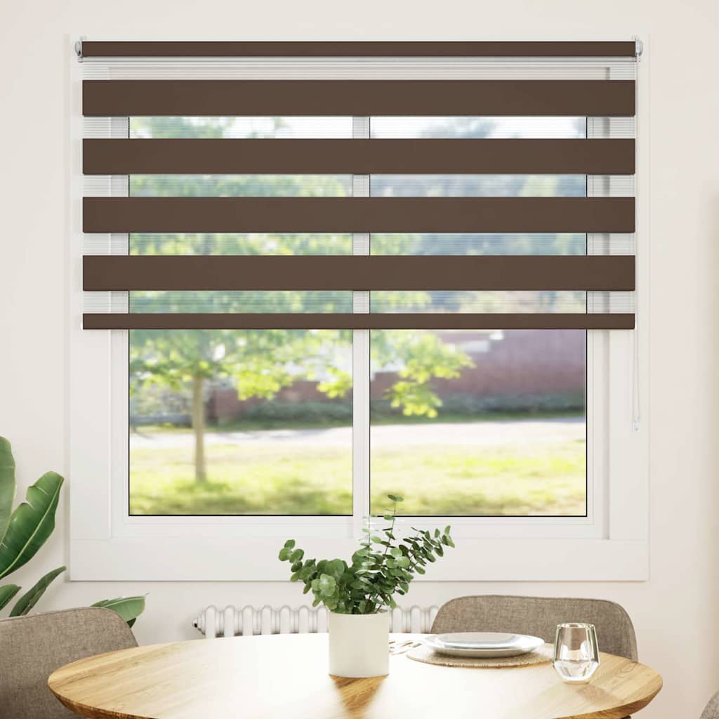 Day and Night Blind, Roller Blind 120 x 175 cm, Coffee Colour