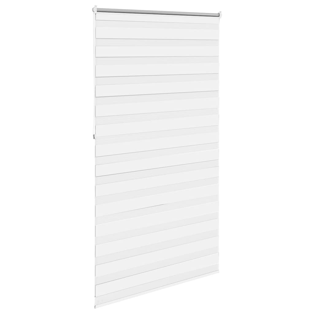 Zebra žaliuzė, 120,9x230 cm, audinys, plotis 116,7 cm, baltos spalvos