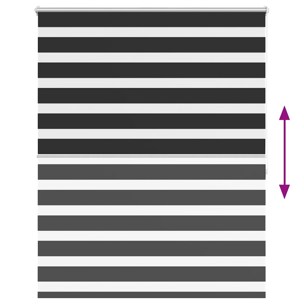 Day/Night Blind, Roller Blind 140 x 175 cm, Black
