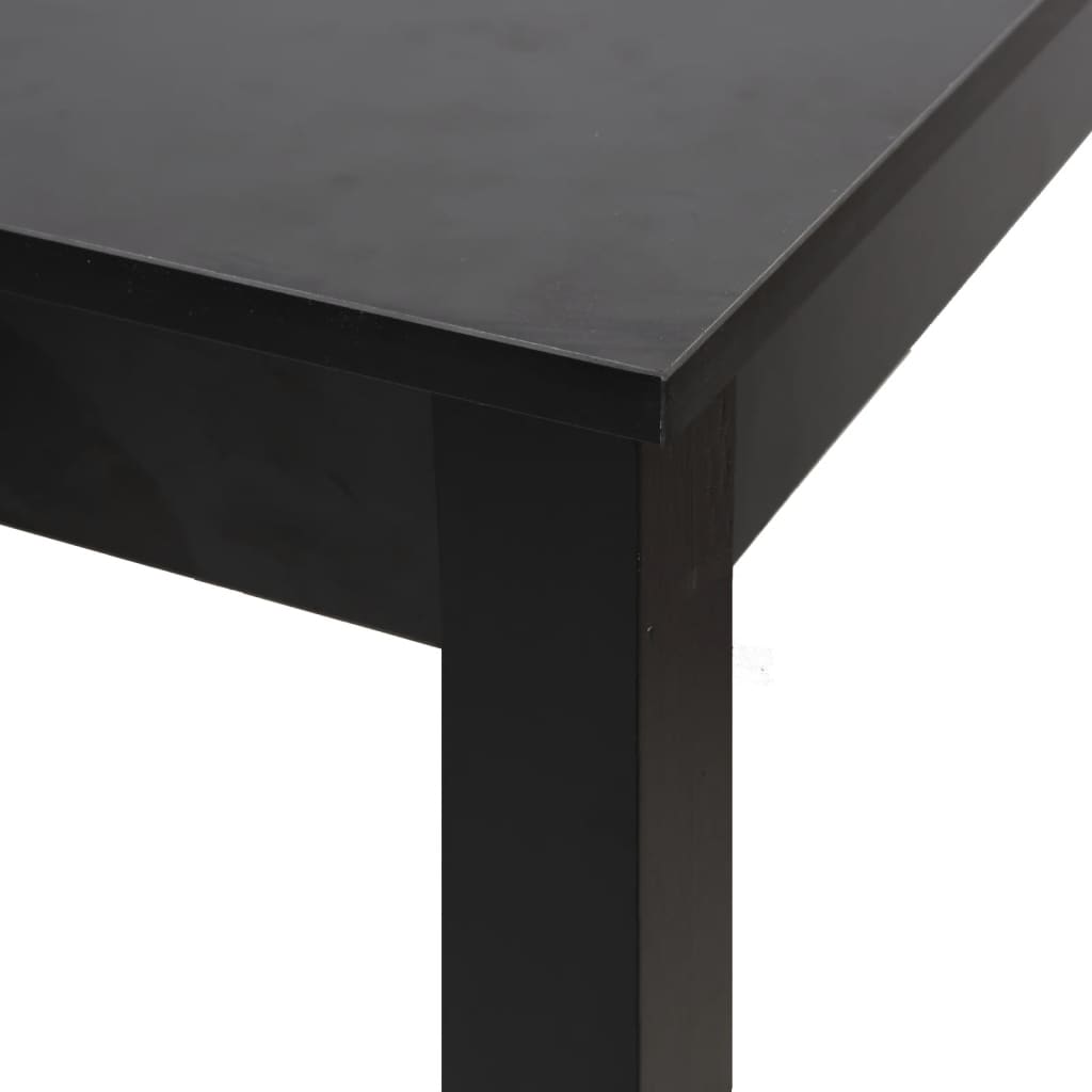 Bāra galds, MDF, melns, 115x55x107 cm