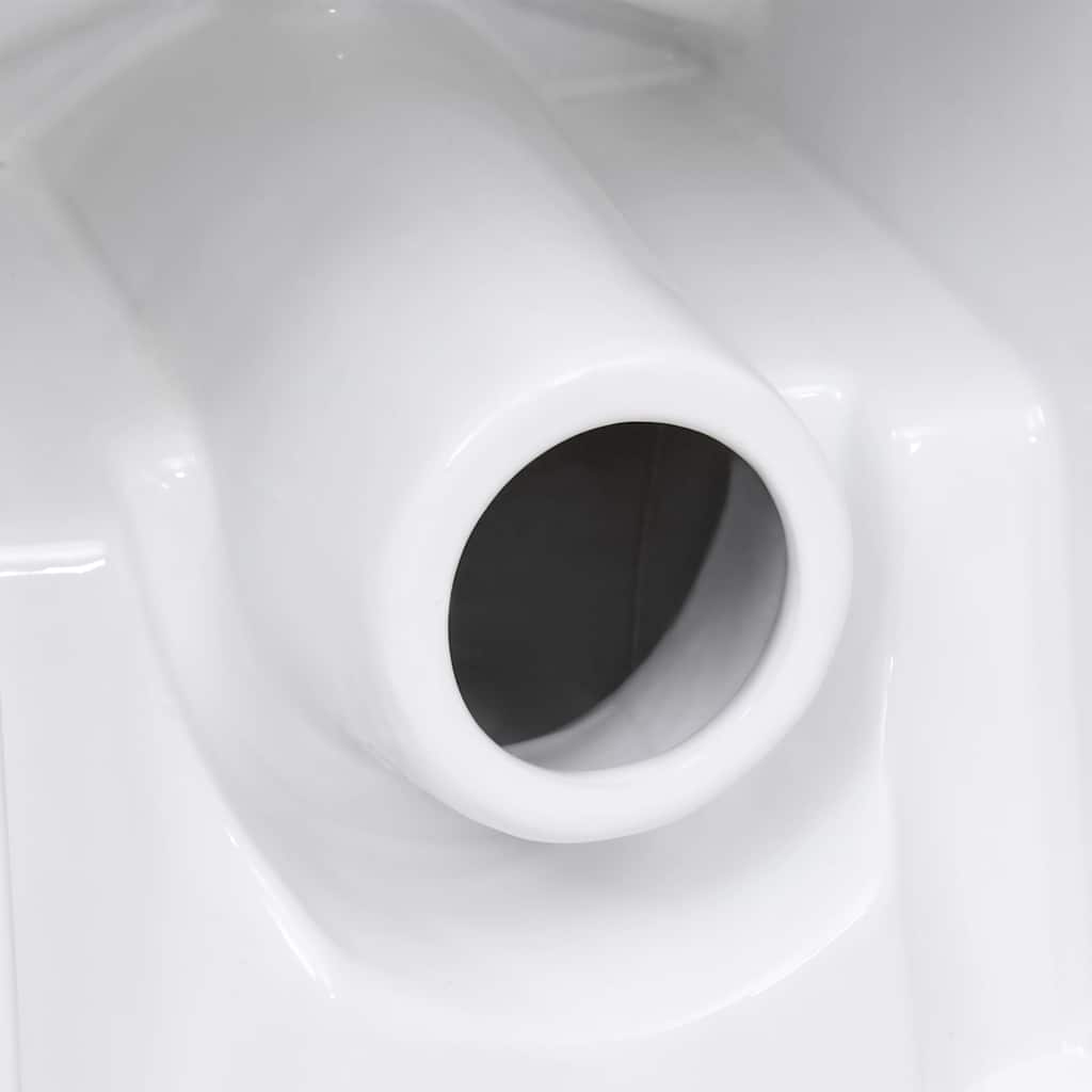 Toilet, round, white