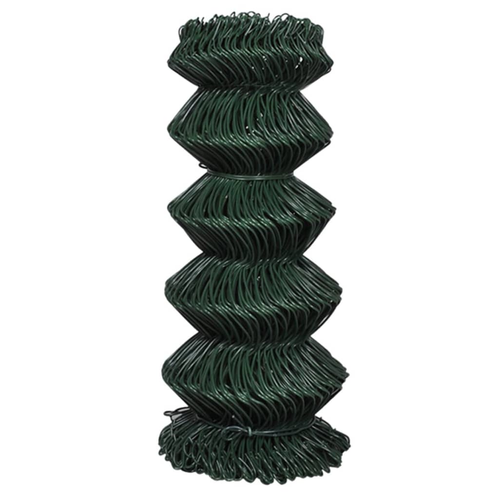 Mesh fence, green, 0.8x15m, steel