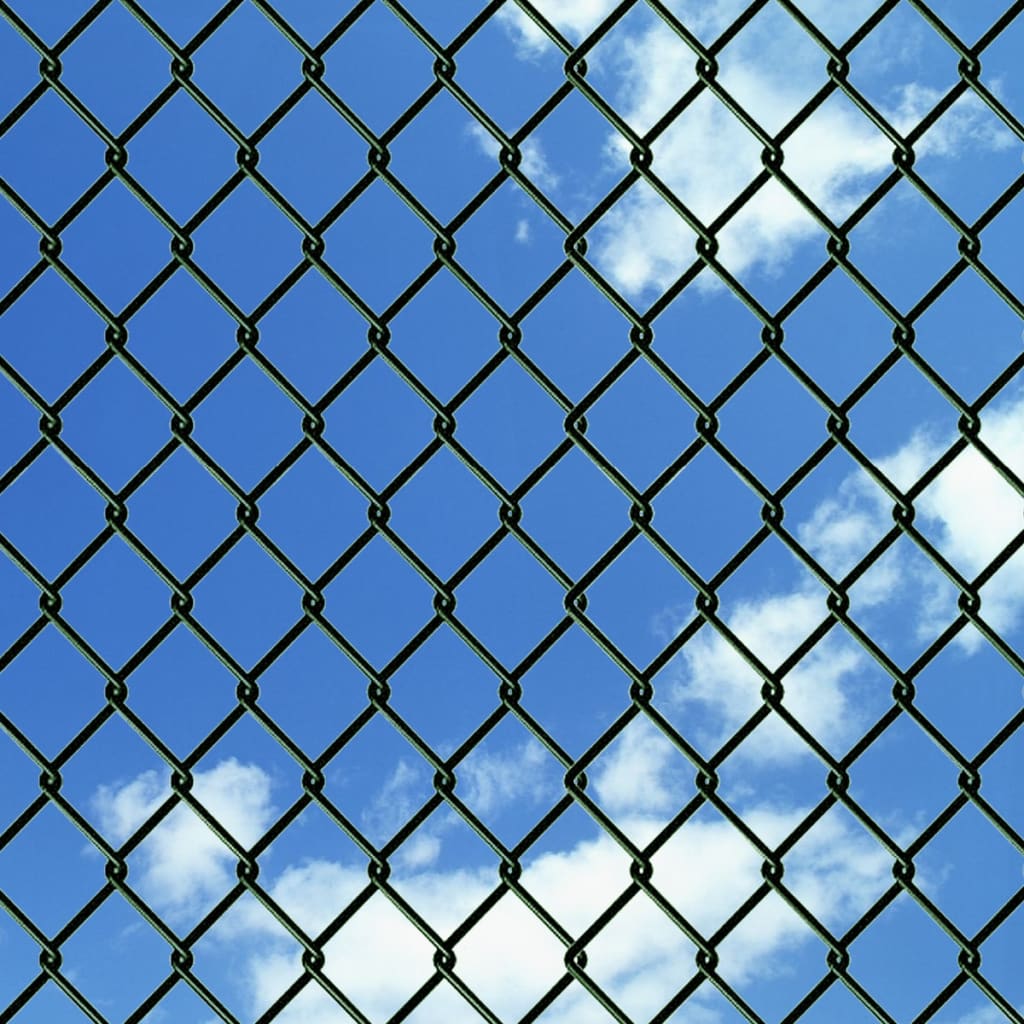 Mesh fence, green, 0.8x15m, steel