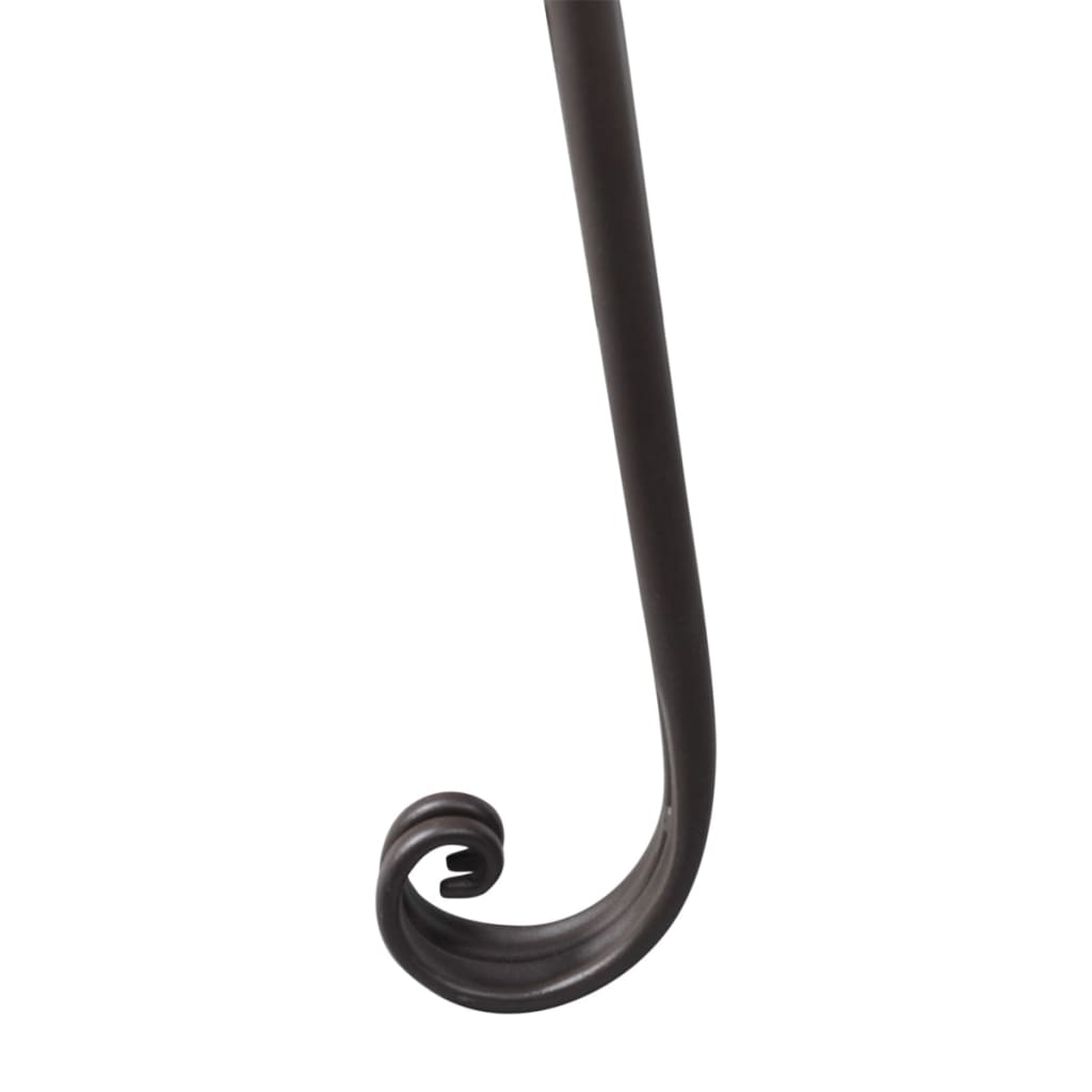 Dārza krēsls, 128 cm, tērauds, antīks, brūns