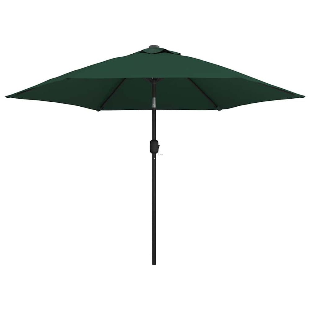 Sun parasol, green, 3m, steel pole