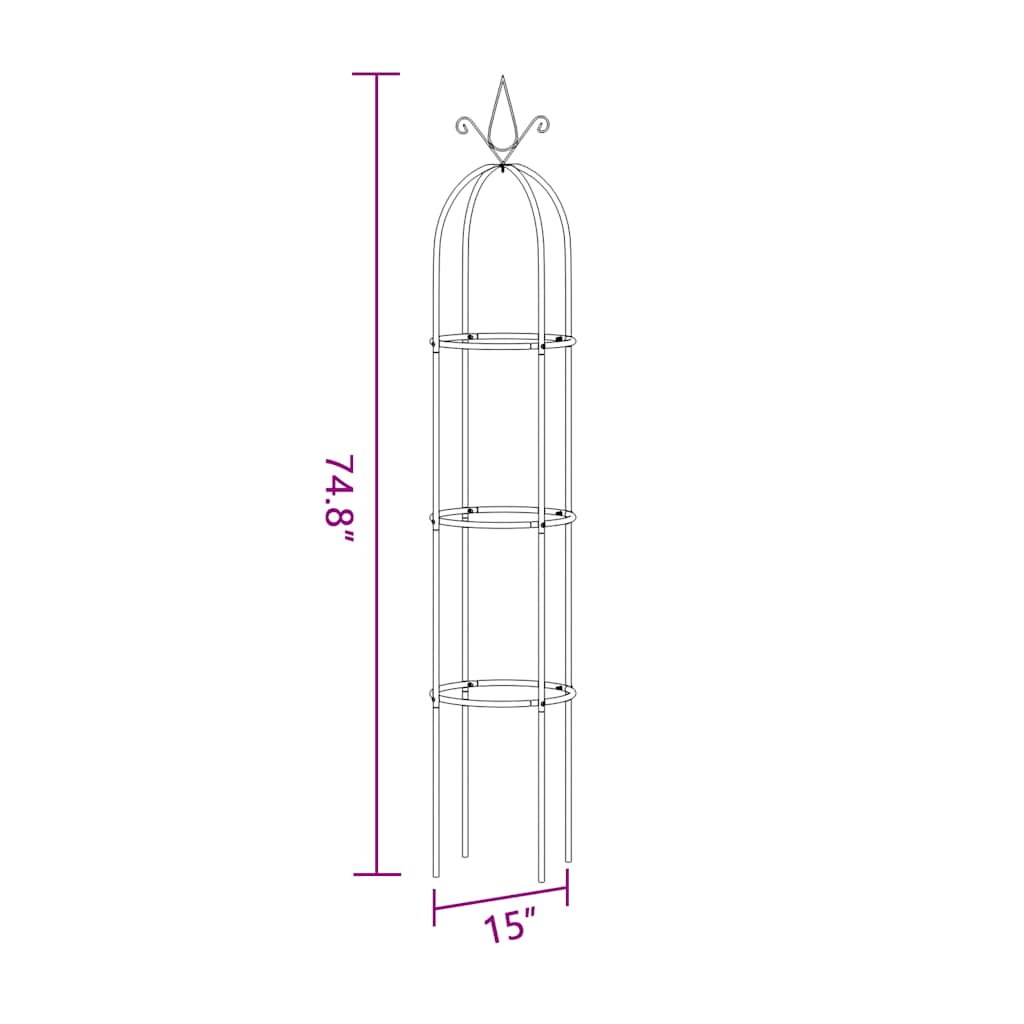 Garden arch – tower, 2 pcs.