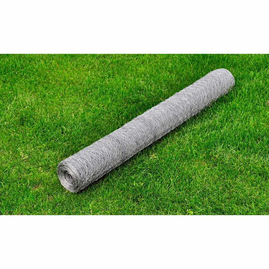 Vielinis tinklas, sidabrinis, 25x0,75m, cinkuotas plienas