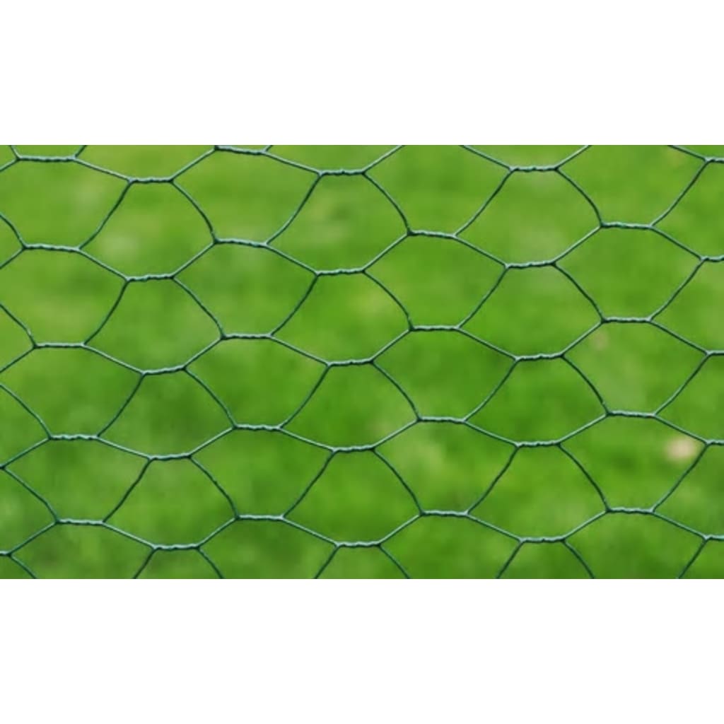 Vielos tinklas, žalias, 25x0,5m, dengtas PVC danga