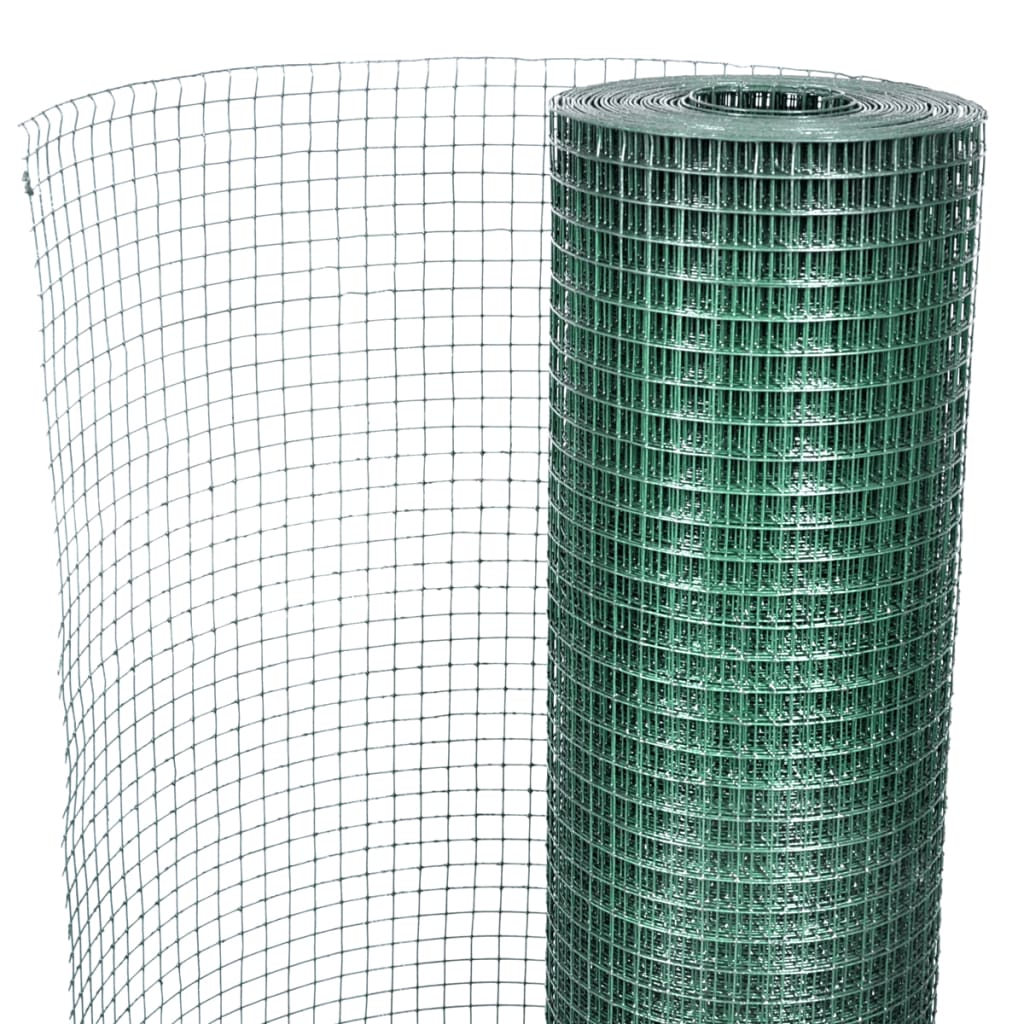 Tinklinė tvora, žalia, 1x25m, cinkuotas plienas