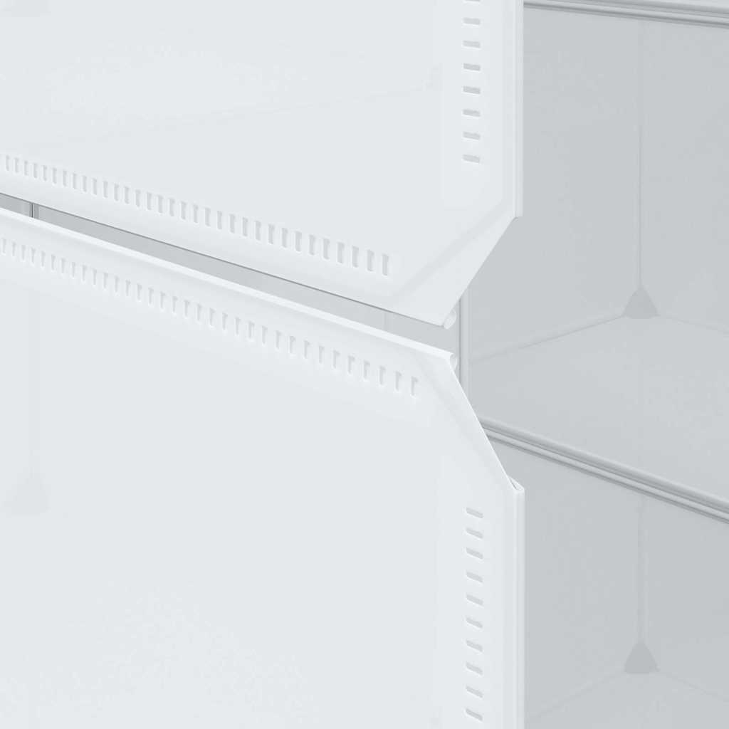 Modulinė spinta, 9 skyrių, balta, 109x36,5x143 cm