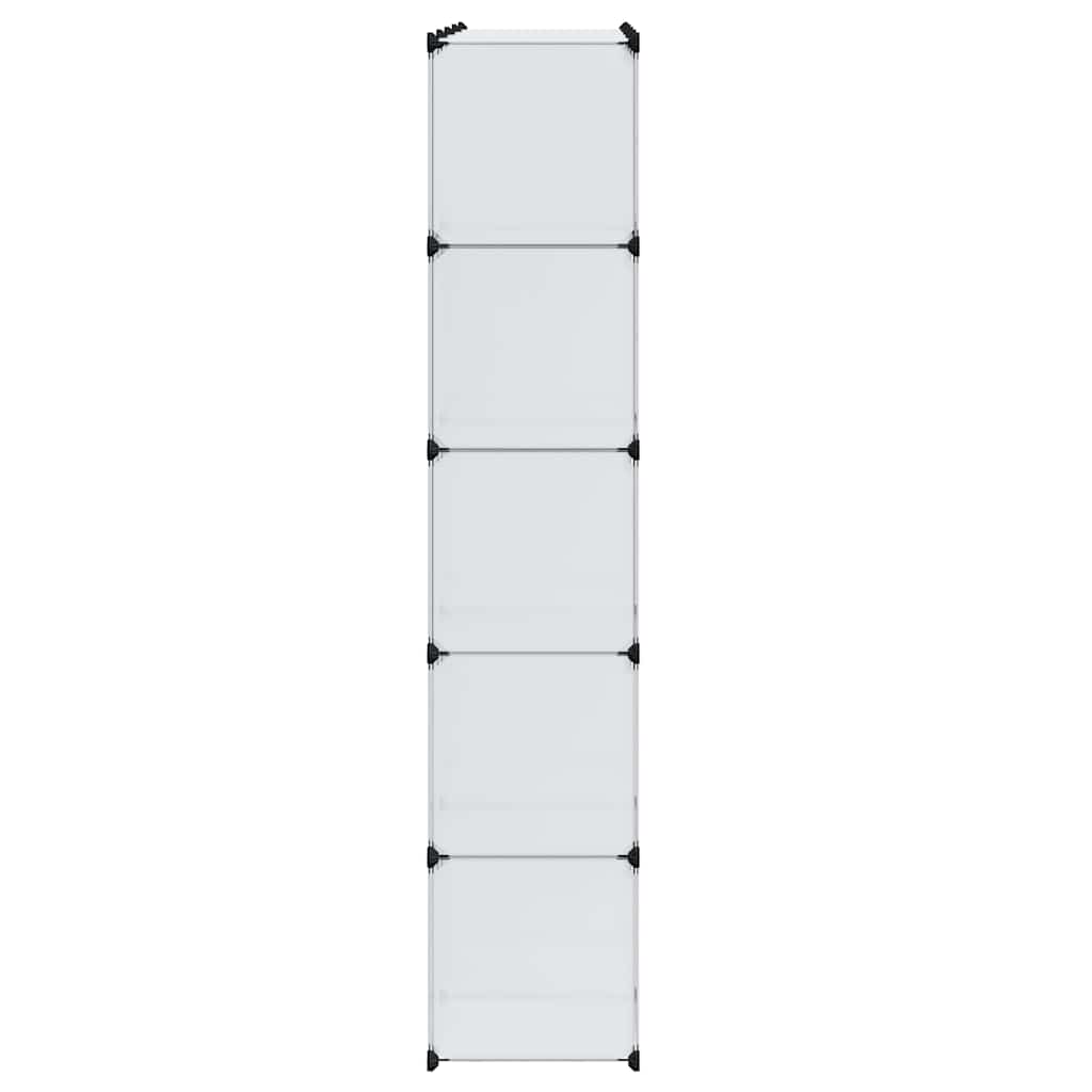 Modular wardrobe with 14 compartments, white, 37x146x180.5cm